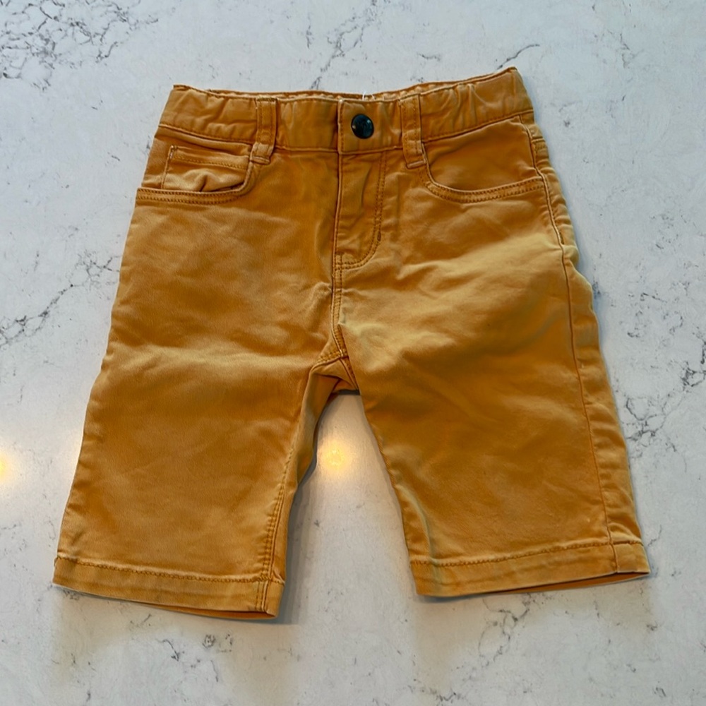 Golden yellow shorts